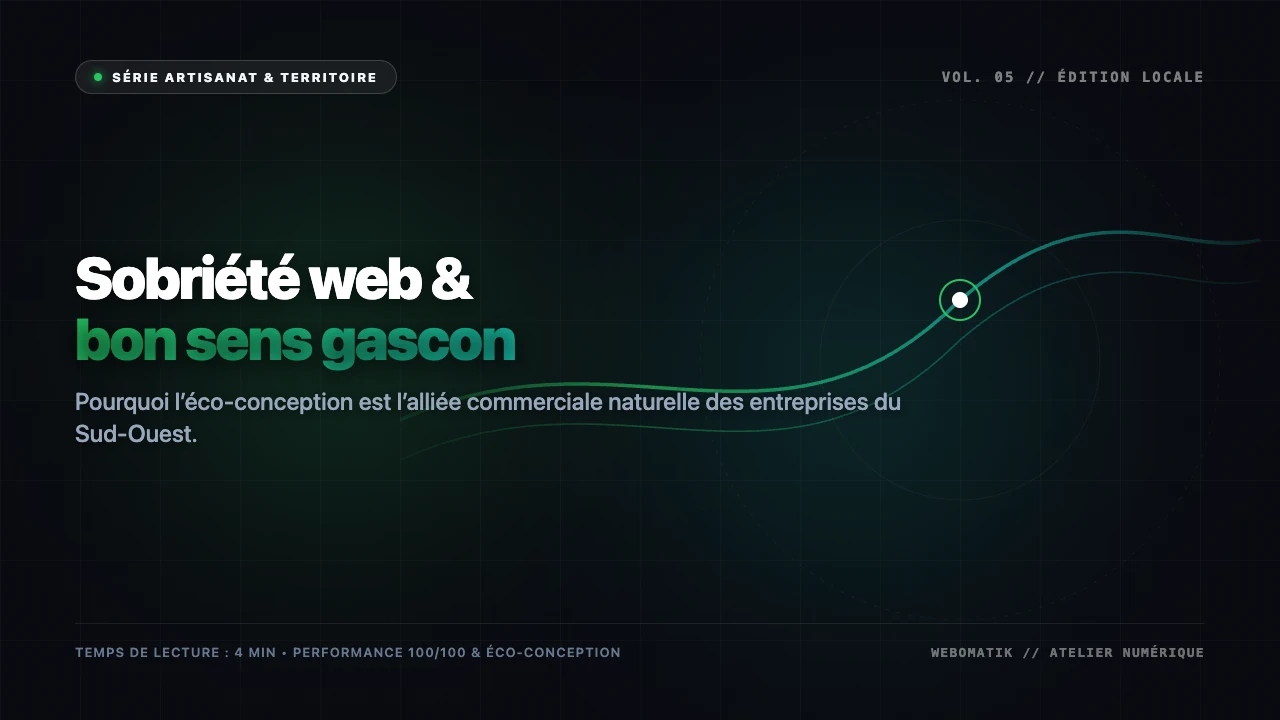 Éco-conception web : pourquoi la sobriété numérique est l’alliée naturelle des pros du Sud-Ouest