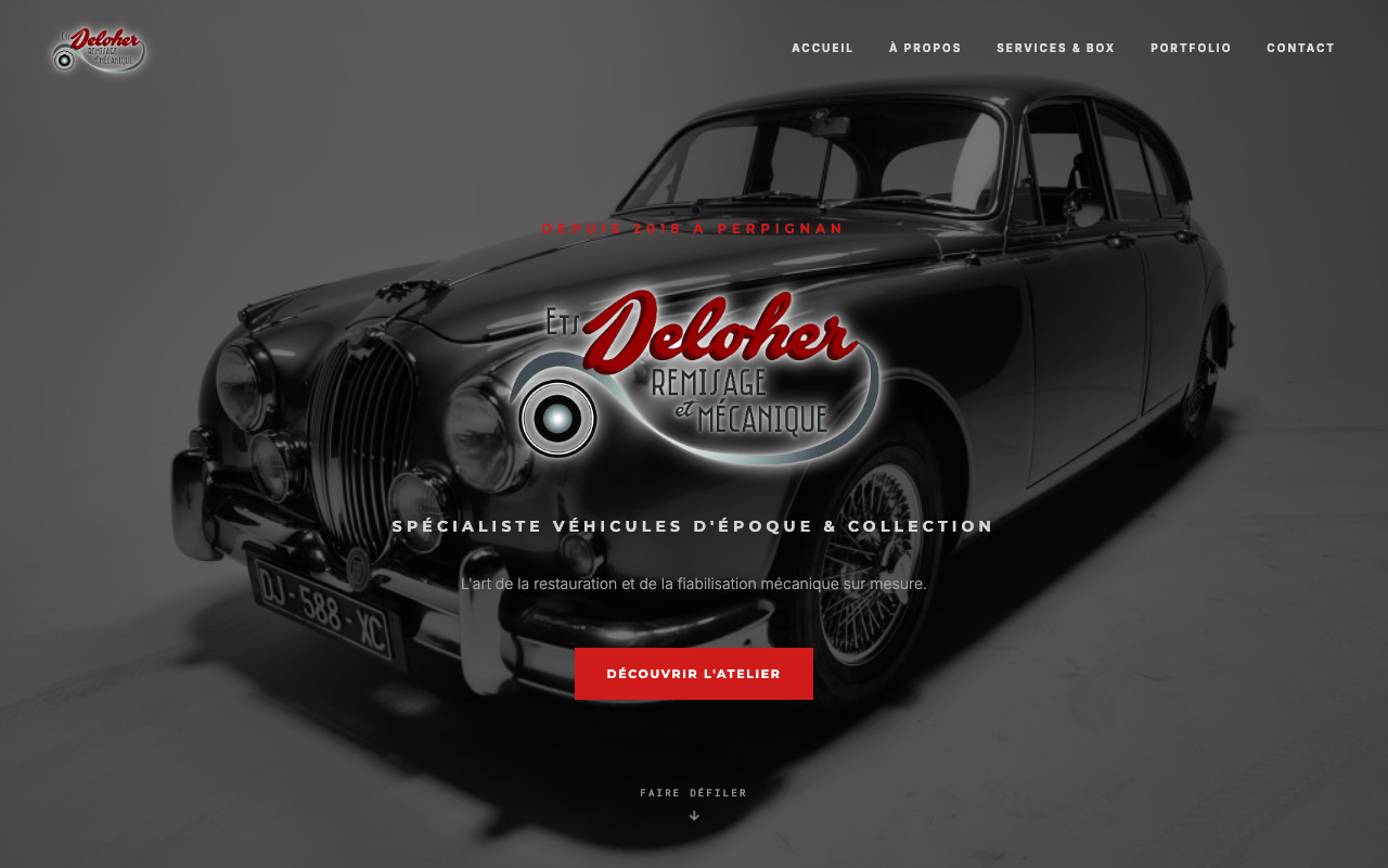 Aperçu du site Deloher